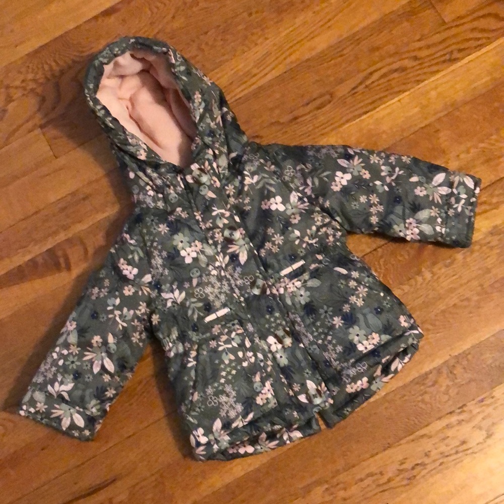 Carter’s Baby Girl Puffer Jacket w/Fleece Hood 12mos